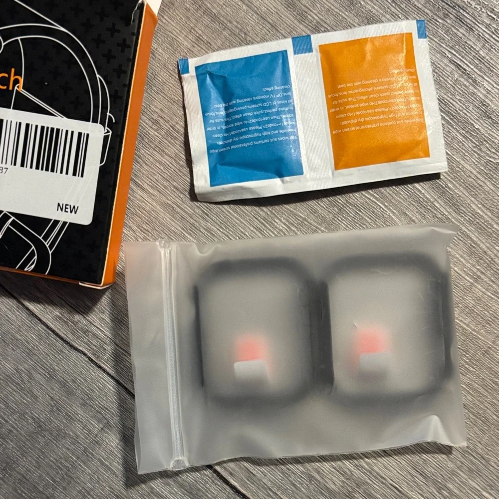 TWO-PACK Black Hard Case for Apple Watch Series 9/8/7 45mm